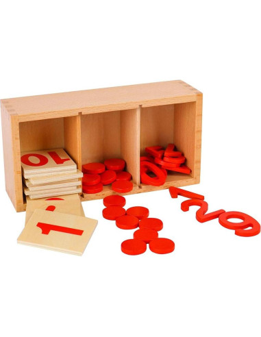 Tarjetas y Contadores Montessori MY toy shop - Matemáticas 3 a 6 años