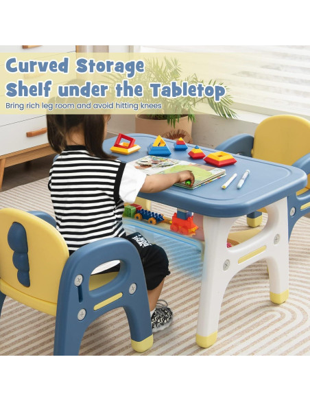 Conjunto de Mesa y Sillas Dinosaurio Costzon para Niños Conjunto de Mesa y Sillas Dinosaurio Costzon para Niños