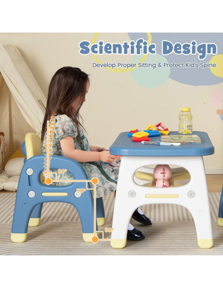 Conjunto de Mesa y Sillas Dinosaurio Costzon para Niños Conjunto de Mesa y Sillas Dinosaurio Costzon para Niños