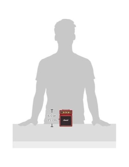 Amplificador de guitarra Marshall Mini Stack MS-2R 1W Rojo Amplificador de guitarra Marshall Mini Stack MS-2R 1W Rojo
