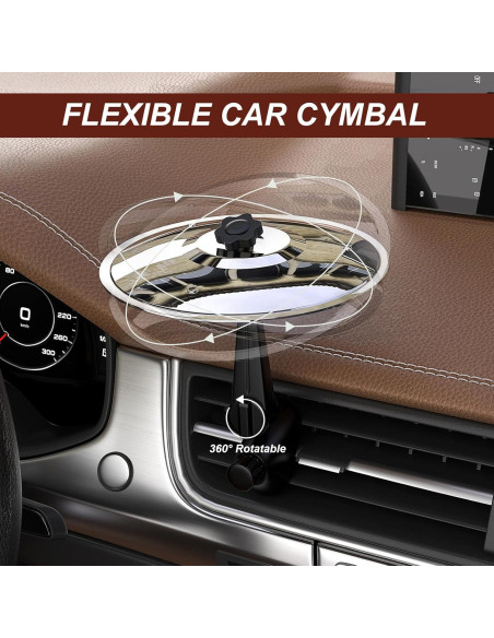 Mini Platillo de Percusión para Coche BP-01 Plata - Gadget Musical Mini Platillo de Percusión para Coche BP-01 Plata - Gadget Musical