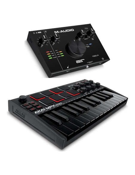 Paquete Estudio Grabación Akai MPK Mini MK3 + M-Audio AIR 192I4 Paquete Estudio Grabación Akai MPK Mini MK3 + M-Audio AIR 192I4