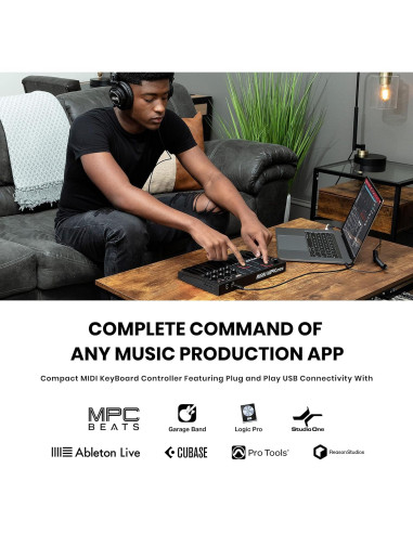 Paquete Estudio Grabación Akai MPK Mini MK3 + M-Audio AIR 192I4