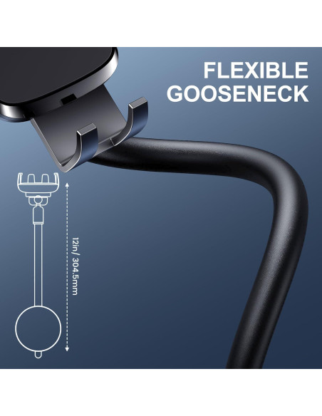 Soporte para Teléfono de Coche TICILFO Cuello de Ganso Ajustable Soporte para Teléfono de Coche TICILFO Cuello de Ganso Ajustable