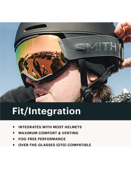 Gafas de Nieve Smith 4D MAG XL con Lente Espejo Verde Gafas de Nieve Smith 4D MAG XL con Lente Espejo Verde