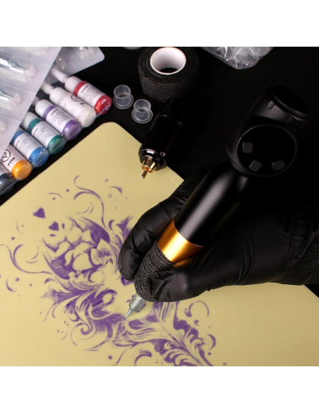Kit de Tatuaje Inalámbrico NBTA2 con 2 Baterías y Accesorios Kit de Tatuaje Inalámbrico NBTA2 con 2 Baterías y Accesorios