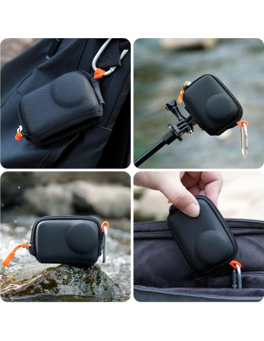 Kit de Accesorios CYNOVA para DJI Osmo Action 5 Pro - Estuche, Protectores y Tapa de Lente