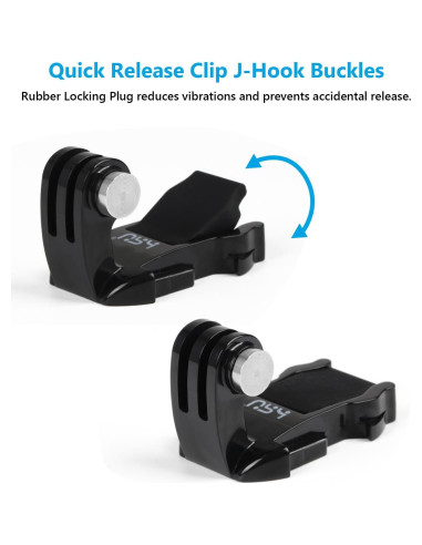Montaje Rápido J-Hook HSU para GoPro y Cámaras de Acción