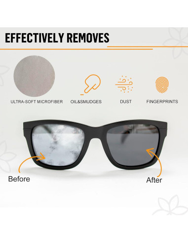 Paño de Microfibra SIGONNA 6 Pcs para Gafas y Pantallas