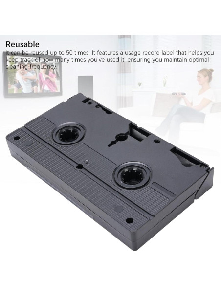 Limpiador de Cabezal VHS VCR Dpofirs - Reutilizable 50 veces Limpiador de Cabezal VHS VCR Dpofirs - Reutilizable 50 veces