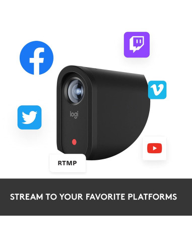 Cámara de transmisión en vivo Mevo Start Logitech 1080p + 256GB