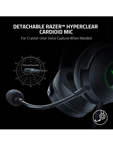 Auriculares Razer Kraken V3 HyperSense USB Gaming con Micrófono