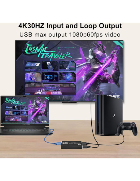 Capturadora de Video 4K Genérico HDMI 1080p 60fps Streaming Capturadora de Video 4K Genérico HDMI 1080p 60fps Streaming