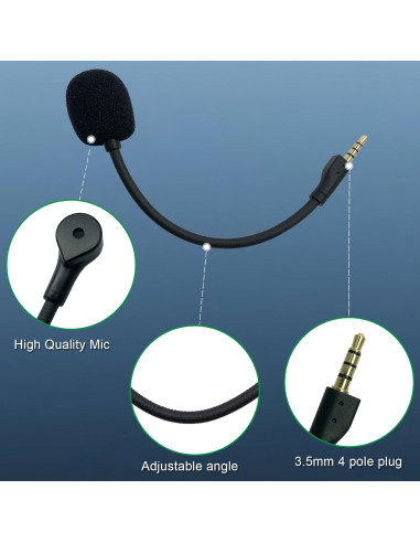 Micrófono de Reemplazo NewTH para Steelseries Arctis 1 - 3.5mm