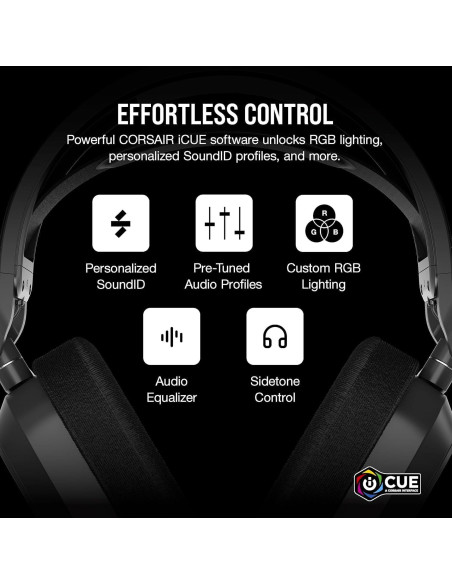 Auriculares Gaming Inalámbricos Corsair HS80 MAX - Dolby Atmos, Cancelación de Ruido, Micrófono Plegable, 65 Horas Batería Auriculares Gaming Inalámbricos Corsair HS80 MAX - Dolby Atmos, Cancelación de Ruido, Micrófono Plegable, 65 Horas Batería