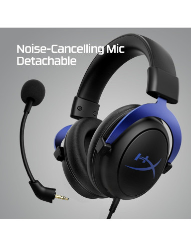 Auricular HyperX Cloud Blue con cancelación de ruido para PS5/PS4