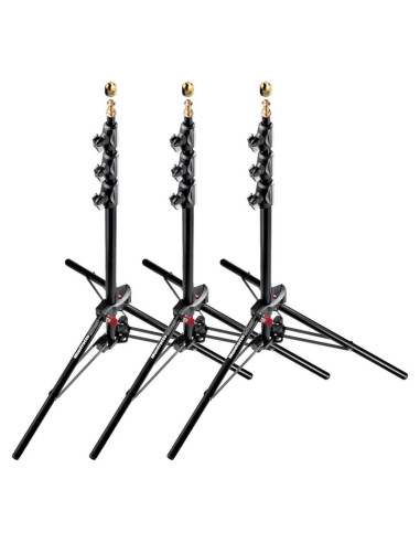 Soporte Compacto de Aluminio Manfrotto 1051BAC - Paquete de 3