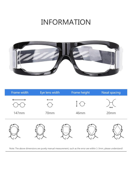 Gafas de Protección Deportiva SooGree con Lentes Anti-vaho Gafas de Protección Deportiva SooGree con Lentes Anti-vaho
