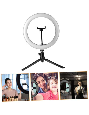 Soporte de Teléfono con Trípode y Luz LED DIYEAH 39x25cm