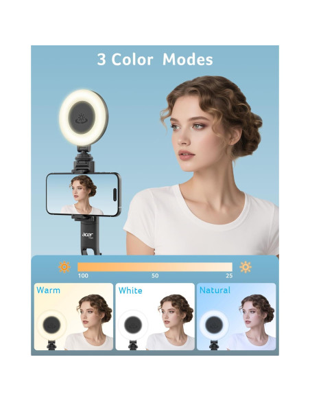 Trípode Automático de Seguimiento Facial Acer ST-C17 con Luz Trípode Automático de Seguimiento Facial Acer ST-C17 con Luz