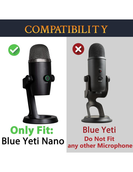 Filtros Pop SOULWIT para Micrófono USB Blue Yeti Nano - Negro Filtros Pop SOULWIT para Micrófono USB Blue Yeti Nano - Negro