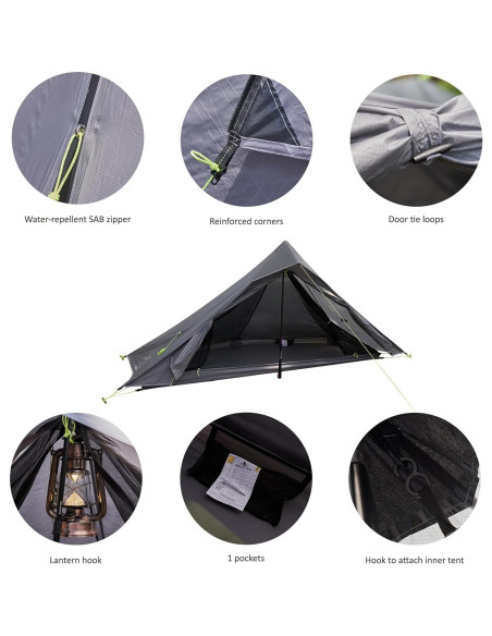 Tienda de Camping Nature Link Altair One 1 Persona Impermeable Tienda de Camping Nature Link Altair One 1 Persona Impermeable