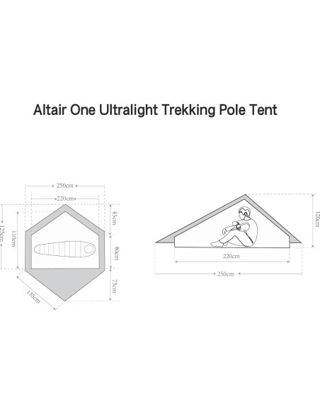 Tienda de Camping Nature Link Altair One 1 Persona Impermeable Tienda de Camping Nature Link Altair One 1 Persona Impermeable