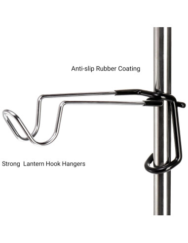 Paquete de 4 Ganchos para Linterna de Camping Tlence 25.9cm