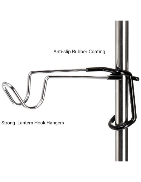 Paquete de 4 Ganchos para Linterna de Camping Tlence 25.9cm Paquete de 4 Ganchos para Linterna de Camping Tlence 25.9cm