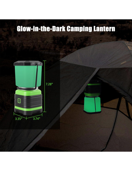 Linterna LED de Camping Lichamp CLS-M004GN, 500 Lúmenes, 4 Unidades Linterna LED de Camping Lichamp CLS-M004GN, 500 Lúmenes, 4 Unidades