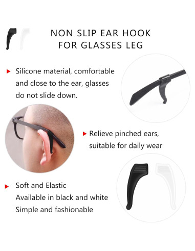 16 Pares Sujetadores Gafas SooGree Mediano Silicona