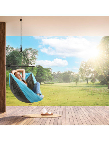 Silla Hamaca Colgante Sorbus Azul - Plegable y Liviana 227 kg
