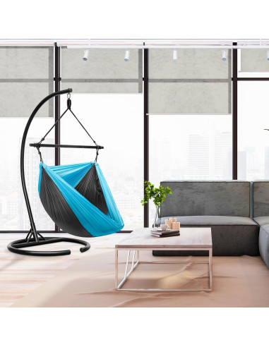 Silla Hamaca Colgante Sorbus Azul - Plegable y Liviana 227 kg