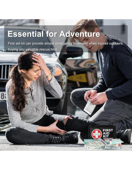 Kit de Primeros Auxilios Medi - 150 Piezas Compacto Negro Kit de Primeros Auxilios Medi - 150 Piezas Compacto Negro