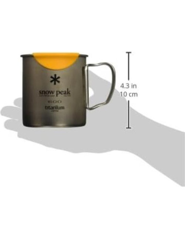 Taza de Camping de Titanio Snow Peak Hot Lips 600 ml