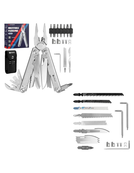 Multiherramienta BIBURY Pro BI2049 con Kit de Piezas Reemplazables Multiherramienta BIBURY Pro BI2049 con Kit de Piezas Reemplazables