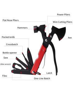 Multitool Camping 13 en 1 CRVAJJWT - Herramienta de Supervivencia 2