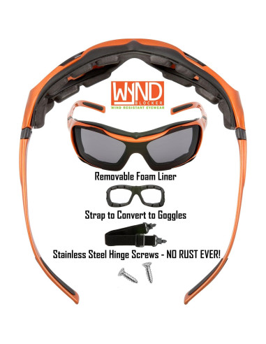 Gafas de sol deportivas WYND Blocker 329V2 polarizadas