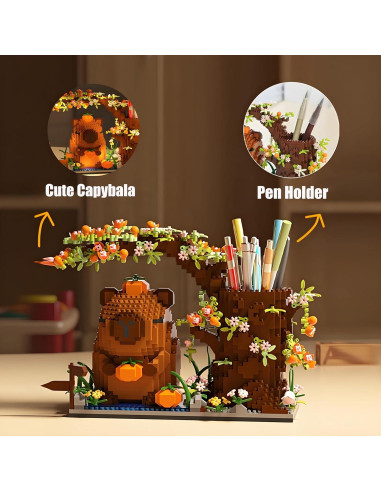 Juego de Bloques de Construcción Capibara - 1880 Piezas Kawaii