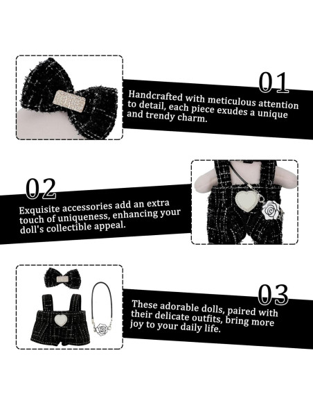 Ropa de Muñeca Linda Genovega para Labubu 17 cm Accesorios Ropa de Muñeca Linda Genovega para Labubu 17 cm Accesorios