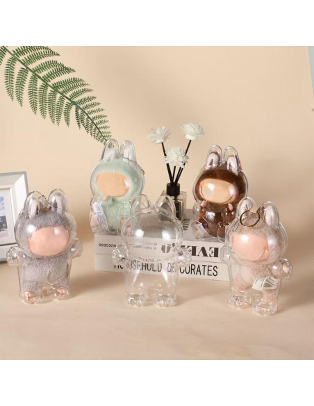 Funda Protectora Transparente LABUBU para Muñeca - PVC Funda Protectora Transparente LABUBU para Muñeca - PVC