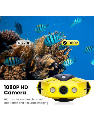 Cámara Submarina Chasing Dory 1080p Control Remoto Bluetooth