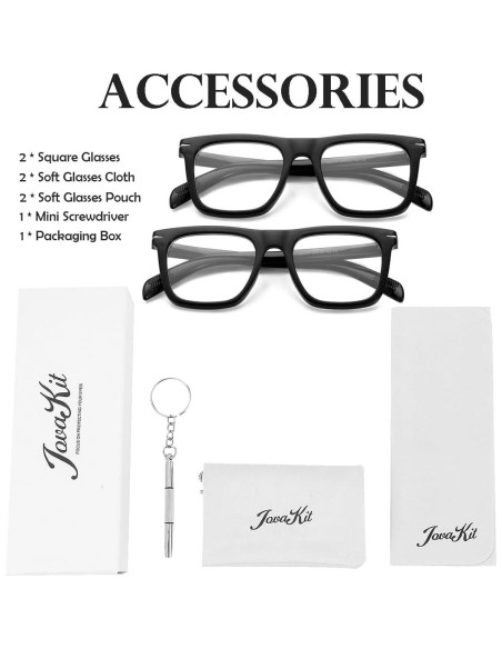 Gafas Cuadradas JOVAKIT Unisex Anti-Luz Azul 51mm Gafas Cuadradas JOVAKIT Unisex Anti-Luz Azul 51mm