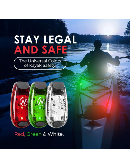 Luces LED KayaLuma para Kayak - Paquete de 3, IPX5 Luces LED KayaLuma para Kayak - Paquete de 3, IPX5