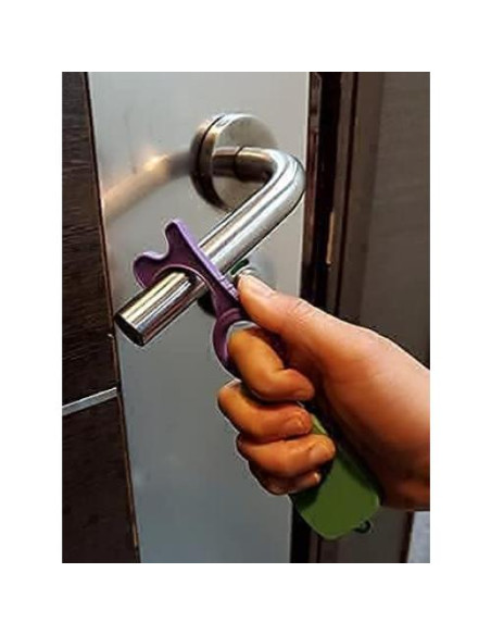 Abridor de Puerta Sin Contacto INNOKA - Paquete de 6 Verde/Púrpura Abridor de Puerta Sin Contacto INNOKA - Paquete de 6 Verde/Púrpura