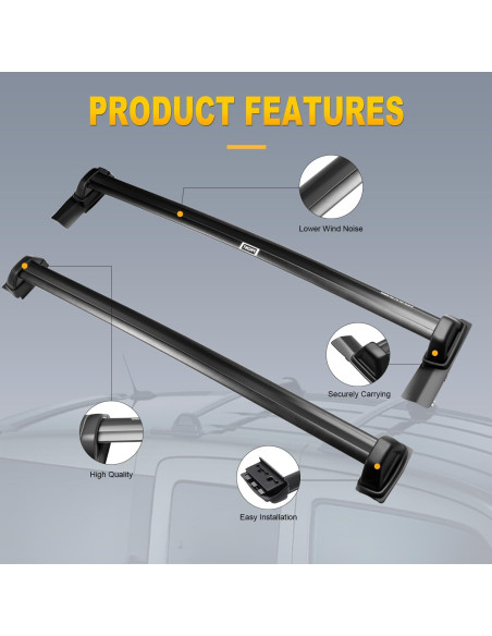 Baca de Techo OCPTY para Honda Element 2003-2011 68kg Baca de Techo OCPTY para Honda Element 2003-2011 68kg