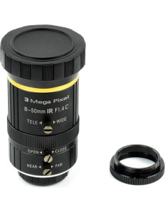 Lente de Zoom 8-50mm Waveshare para Cámara HQ Raspberry Pi 2