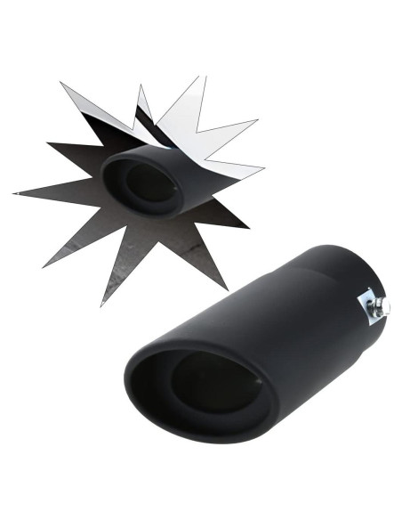 Punta de Escape Universal AICEL 14 cm Acero Inoxidable Cromado Punta de Escape Universal AICEL 14 cm Acero Inoxidable Cromado