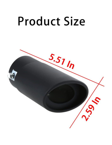 Punta de Escape Universal AICEL 14 cm Acero Inoxidable Cromado
