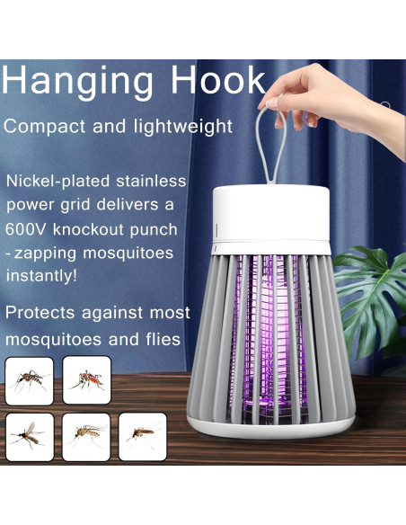 Zapper de Insectos Portátil SHENZHEN TELIKE 600V USB Recargable Zapper de Insectos Portátil SHENZHEN TELIKE 600V USB Recargable